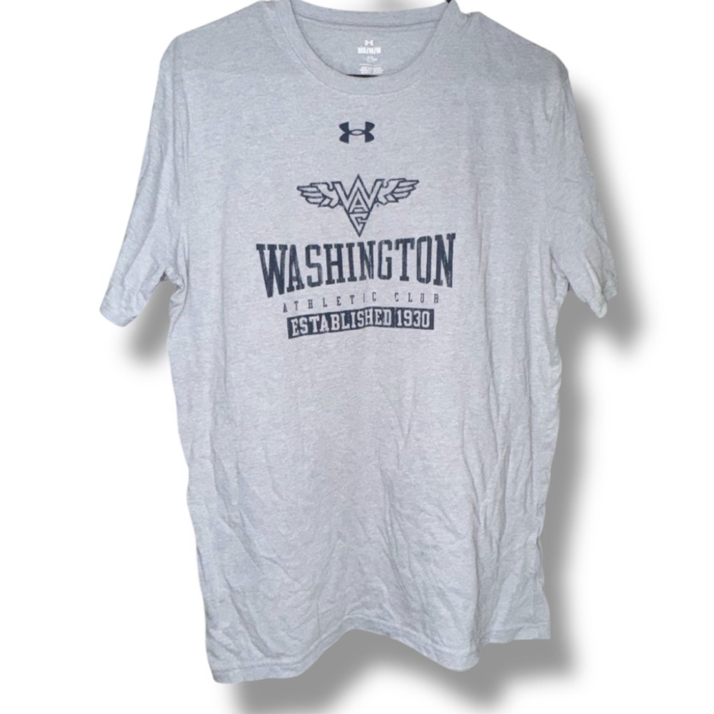 EUC Under Armour Gray Washington State Athletic Club short sleeve tee medium​